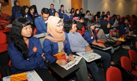 Peserta Republika Online Journalism Training di Kampus Universitas Persada Indonesia Y.A.I,   Jakarta,Kamis (10/5).