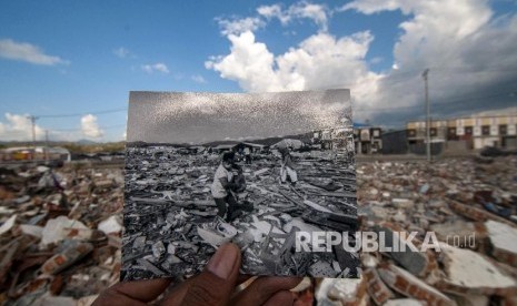 6.800 Rumah Instan untuk Korban Bencana Palu. Pesisir pantai di Kelurahan Mamboro, Palu, Sulawesi Tengah. Sebagian rumah dan toko di wilayah itu telah dibangun kembali.