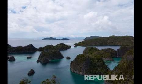    Pesona keindahan alam di Raja Ampat.