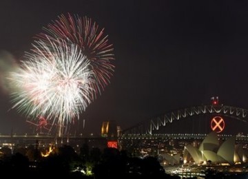 Pesta kembang api di Sydney, Australia