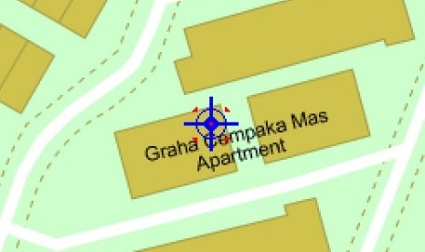 Peta lokasi Apartemen Graha Cempaka Mas Jakarta