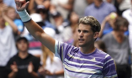 Petenis peringkat lima dunia asal Austria, Dominic Thiem. Thiem menjadi petenis Austria pertama yang mencapai babak final Australia Open.