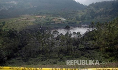 Kawah Sileri di Desa Kepakisan, Kecamatan Batur,  Banjarnegara, Jawa Tengah.