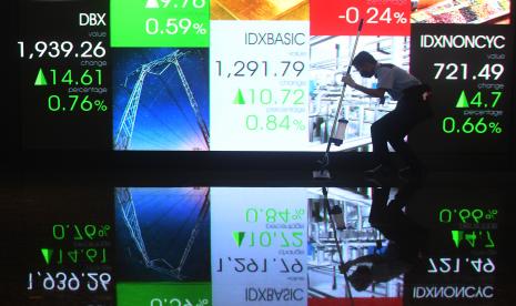 Indeks Harga Saham Gabungan (IHSG) melemah pada penutupan perdagangan awal pekan ini. IHSG ditutup terkoreksi sebesar 0,41 persen ke level 6.858,407 setelah dibuka menguat. Saham sektor teknologi mengalami penurunan paling tajam hingga 3,25 persen. AXIO jatuh 6,25 persen, EMTK terpangkas 5,10 persen, BUKA terkoreksi 4,73 persen dan GOTO turun 2,60 persen. 