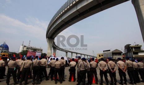 Indonesian police secure a scene in Jakarta (file photo)