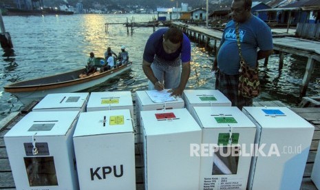 Ilustrasi pemilu di Papua.