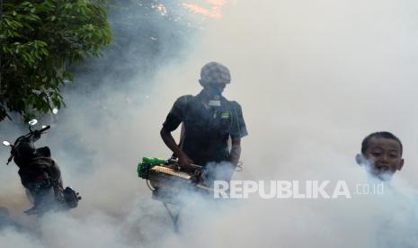 Ilustrasi pengasapan (fogging) cegah demam berdarah. Kabupaten Ngada tertinggi kasus DBD meninggal dunia  