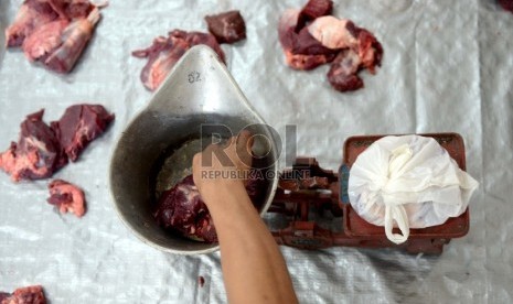 Permbagian daging kurban (ilustrasi) 