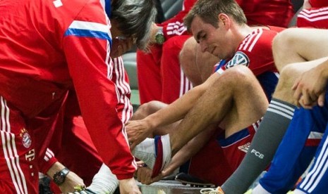 Philipp Lahm cedera.