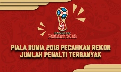 Piala Dunia 2018 menciptakan rekor penalti terbanyak.