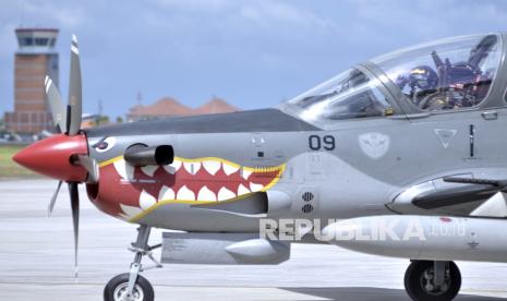 Pesawat Super Tucano TNI AU.