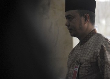 Pimpinan Badan Anggaran, Tamsil Linrung (FPKS) mendatangi KPK, Senin, untuk diperiksa terkait isu mafia anggaran.