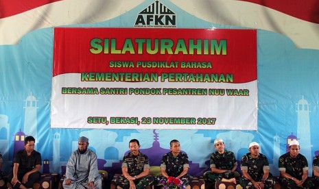 Pimpinan Pusdiklat Bahasa Kementerian Pertahanan bersilaturahim ke Pondok Pesantren Nuu Waar, Bekasi, Kamis (23/11).