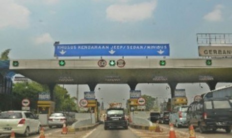 Pintu masuk jalan tol (ilustrasi).