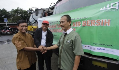 Pipa HDPE WAfP Gunung Kidul Didukung CIMB Niaga Syariah, LAZ Indosat, Mazizka Pelindo II dan UPZ Kemenkeu 