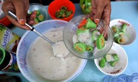 Pisang Ijo Camilan Khas Ramadhan dari Makassar.