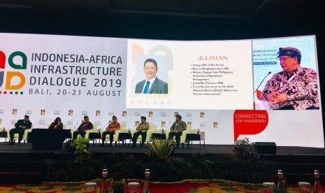 Plt Dirut Bio Farma, Juliman menjadi salah satu panelis dalam kegiatn Indonesia Africa Infrastructure Dialogue 2019 di Bali