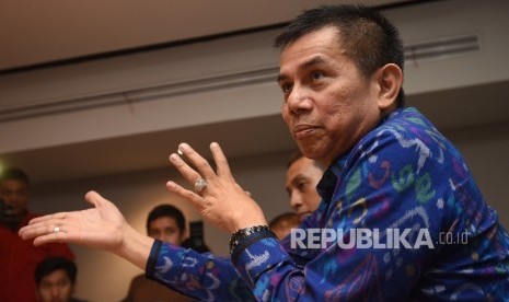 Plt Ketua Umum Persatuan Sepak bola Seluruh Indonesia (PSSI) Hinca Panjaitan. 