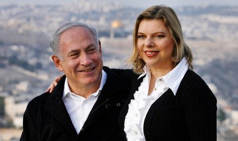 Perdana Menteri Israel Benjamin Netanyahu dan istrinya Sara.