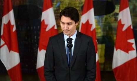 PM Kanada Justin Trudeau mengecam aksi pembakaran masjid di Ontario.