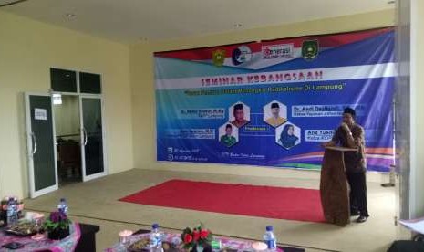 PMII Putri (Kopri) pengurus Koordinator Cabang (PKC) Lampung bekerja sama dengan Generasi Muda Muslim Indonesia (GMMI) menggelar seminar kebangsaan