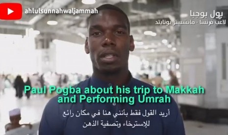 Pogba saat umrah.