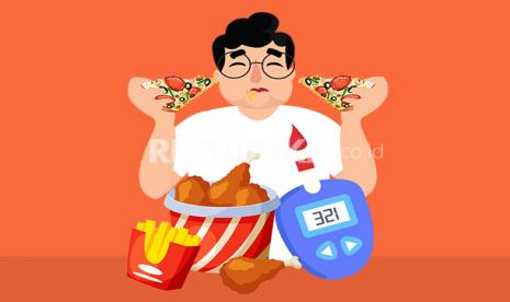 Makan berlebihan dapat menjadi gejala awal diabetes (Ilustrasi). Kadar gula darah harus dikontrol untuk mencegah komplikasi diabetes. 