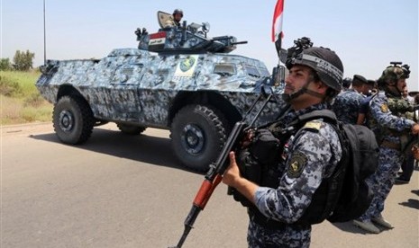 Iraqi police in Baghdad