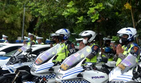 Polisi mengikuti Apel Gelar Pasukan (ilustrasi)