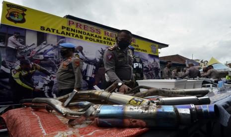 Puluhan Motor & Knalpot Racing Dimusnahkan di Padang Panjang (ilustrasi).