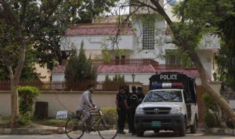  Polisi Pakistan di Islamabad.