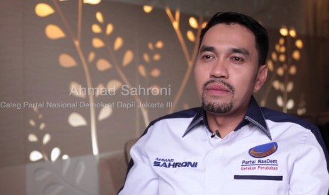 Politikus Partai Nasdem, Ahmad Sahroni.