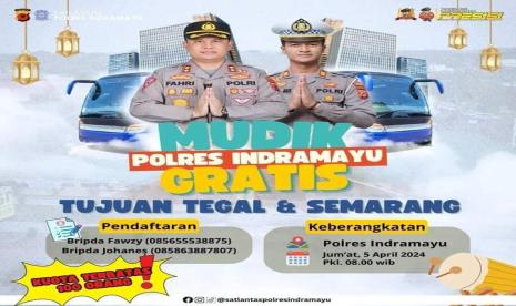 Polres Indramayu adakan program mudik gratis