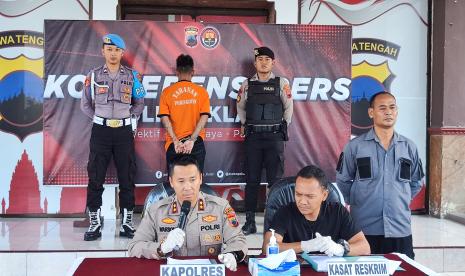 Polres Klaten ungkap kasus pembunuhan disertai mutilasi, Kamis (22/6/2023).