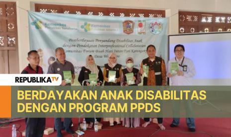 Poltekkes Solo melakukan Program Pembangunan Desa Sehat (PPDS) dengan pemberdayaan penyandang disabilitas anak dengan pendekatan interprofessional collaboration di Komunitas Forum Buah Hati Intan Pari, Desa Wonolopo, Tasik Madu, Karanganyar, Jawa Tengah, Ahad (1/9/2024). 