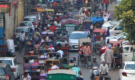 Polusi udara yang melanda China dan India disebut paling mematikan di dunia (Foto: ilustrasi kepadatan kota New Delhi, India)