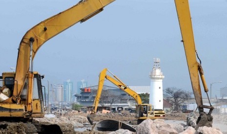 Port construction (illustration)