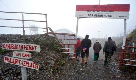 Pos Merah Putih di Distrik Mulia, Puncak Jaya, Papua.