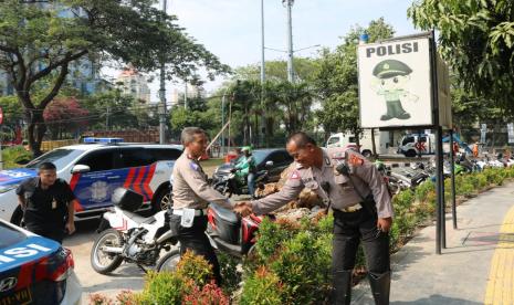 Pos Polisi Lapangan Banteng, Jakarta Pusat (ilustrasi).