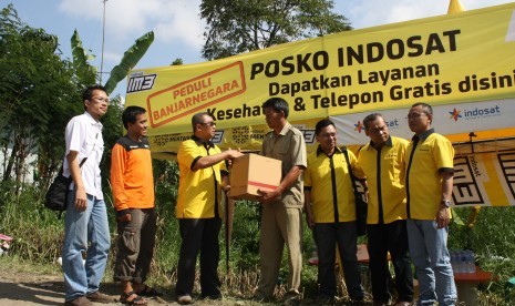 Posko Indosat di Karangkobar,Banjarnegara