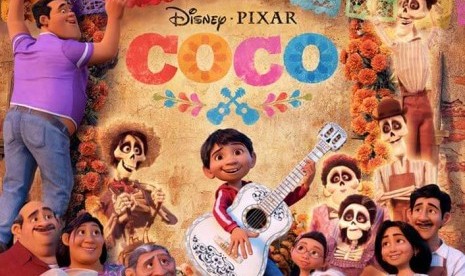 Poster film Coco besutan Pixar.