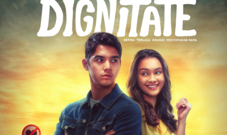 Poster film Dignitate yang dibintangi Al Ghazali dan Caitlin Halderman.