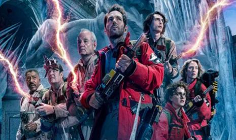 Poster film horor Ghostbusters: Frozen Empire.