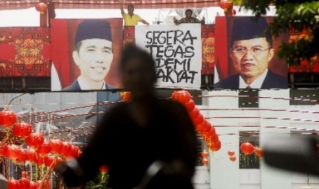 Poster Presiden Jokowi dan Wapres Jusuf Kalla.