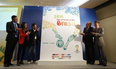 Poster resmi Piala Dunia 2014 di Brazil