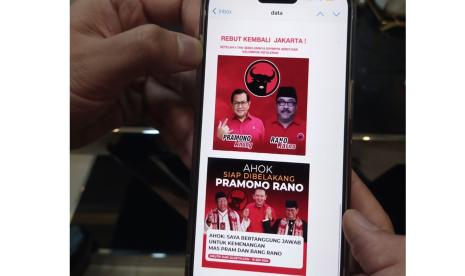 Postingan di medsos terkait pilkada Jakarta