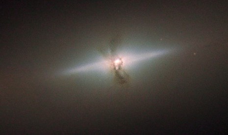 Potret galaksi yang diperoleh melalui teleksop Hubble.