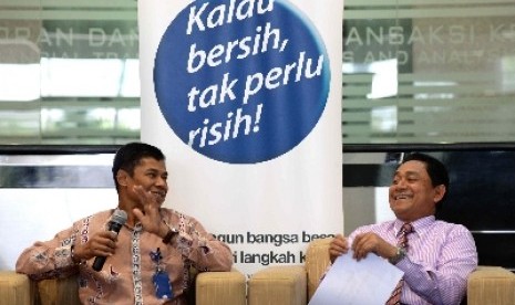 PPATK dan Polri telusuri rekening gendut dalam konferensi pers di Jakarta, Selasa (23/12).