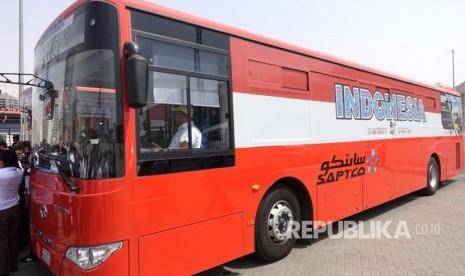 Pusat Transportasi Terpadu Diluncurkan di Makkah. Foto: PPIH Daker Makkah melalukan simulasi transportasi bus shalawat selama di Makkah. Usia bus paling tua keluaran 2009 dengan kapasitas 73 orang melayani rute-rute menuju Masjid al-Haram.