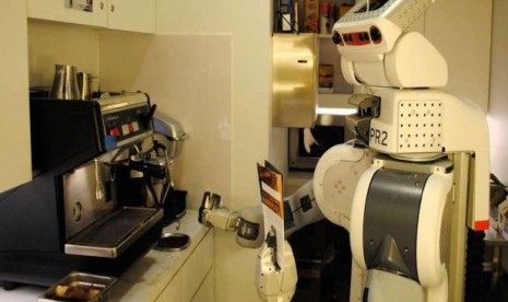 PR2 robot barista yang bisa membuat kopi (ilustrasi). Sebuah kafe di Daejeon, Korea Selatan mulai mengoperasikan sebuah robot barista untuk melayani konsumen,